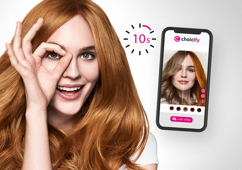 Haarfarbe test foto app