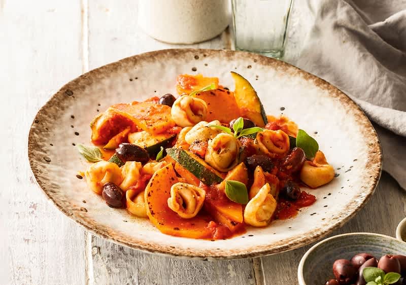 Rezept für Kürbisgemüse mit Tortellini | dm.de alverde-Magazin