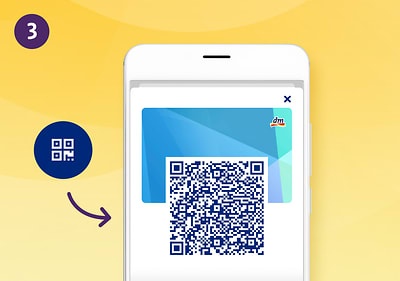 QR-Code an der Kasse scannen
