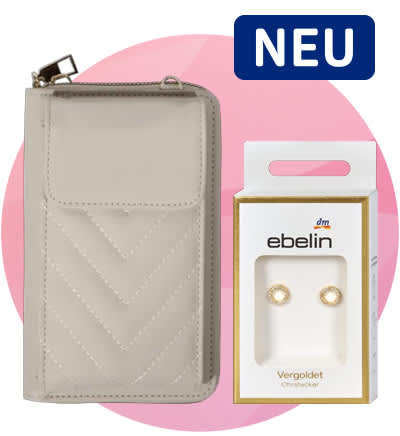 Geld und Handytasche mit Vergoldeten Ohringen von Ebelin