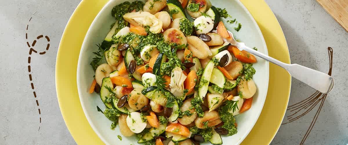 Gnocchi-Gemüse-Sommersalat Rezept | dm.at