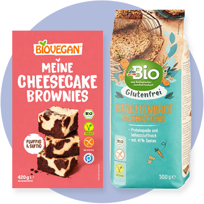 Backmischungen von BioVegan und dmBio