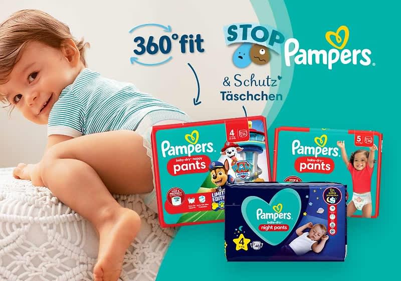 Neu: Pampers® Stop und Schutz Täschchen dm.de