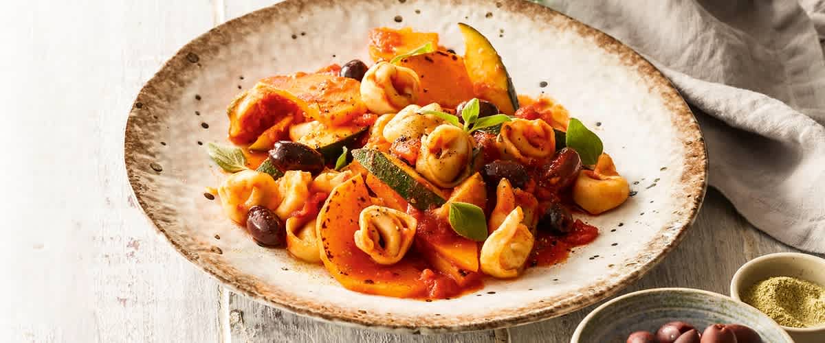 Rezept für Kürbisgemüse mit Tortellini | dm.de alverde-Magazin