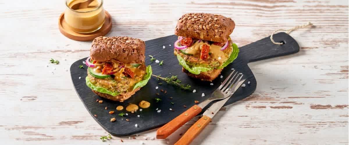 Veganer Burger aus Cannellini-Bohnen | dm