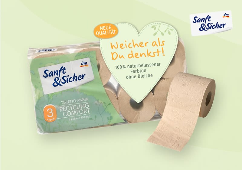 Sanft&Sicher Papier toilette Premium 4 plis (20 x 200 feuilles), 20 pièces