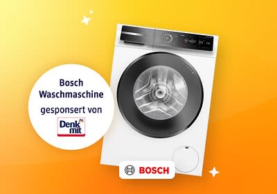 Hauptgewinn: Waschmaschine von Bosch
