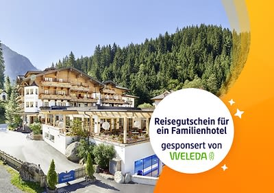Gewinn beim Glücksrad “Gesundheit”: Eine Übernachtung in einem Familienhotel