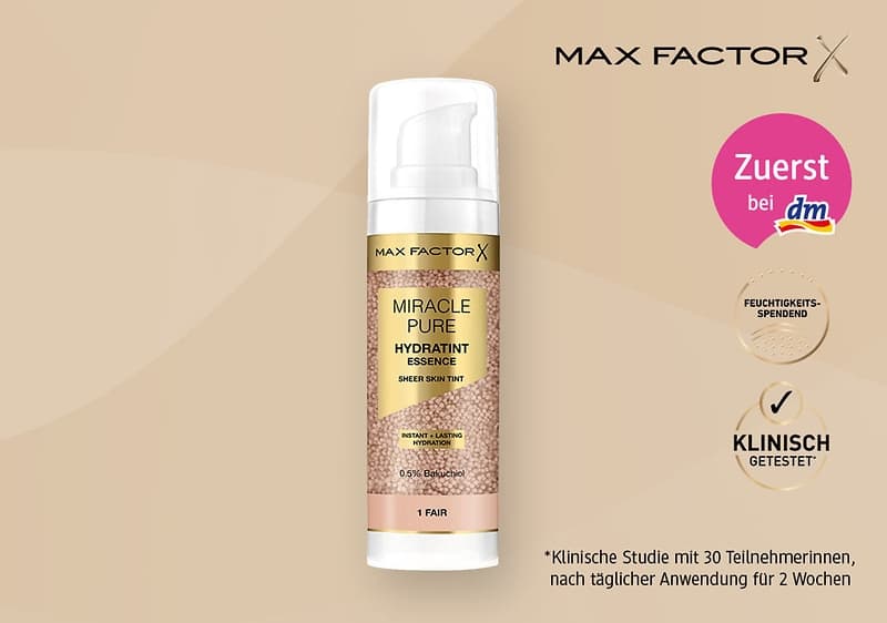 Max Factor Miracle Pure Hydrant: Der Feuchtigkeitskick für ein frisches  Finish 💧 | dm.de