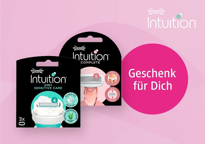 Zwei Wilkinson Intuition Rasierer-Packungen