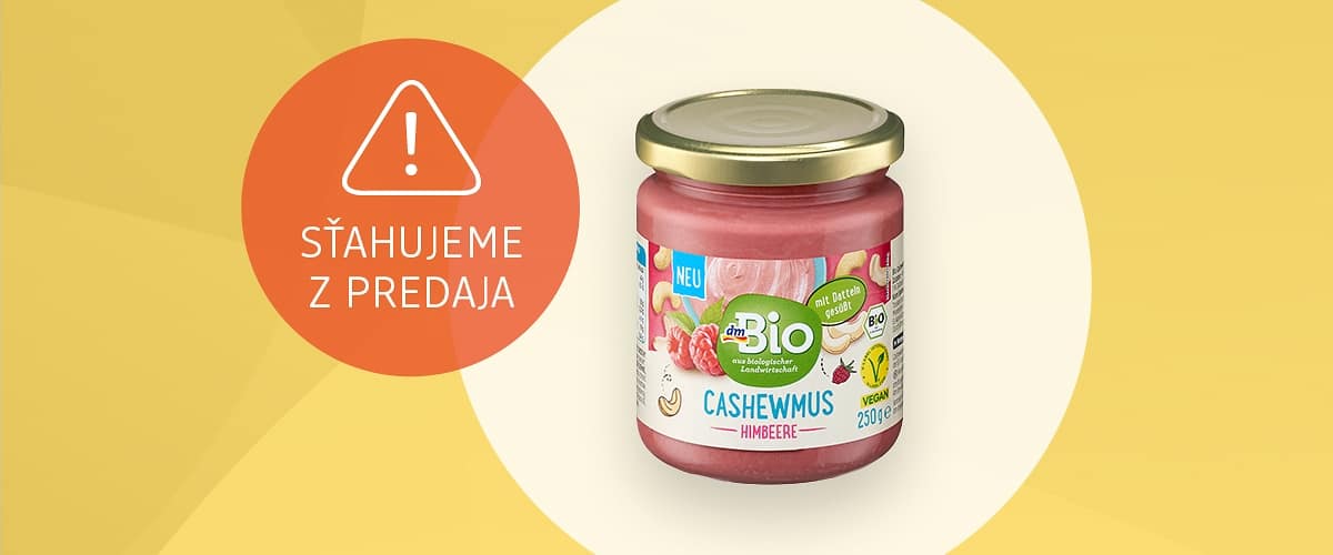 dmBio pasta z kešu a malín