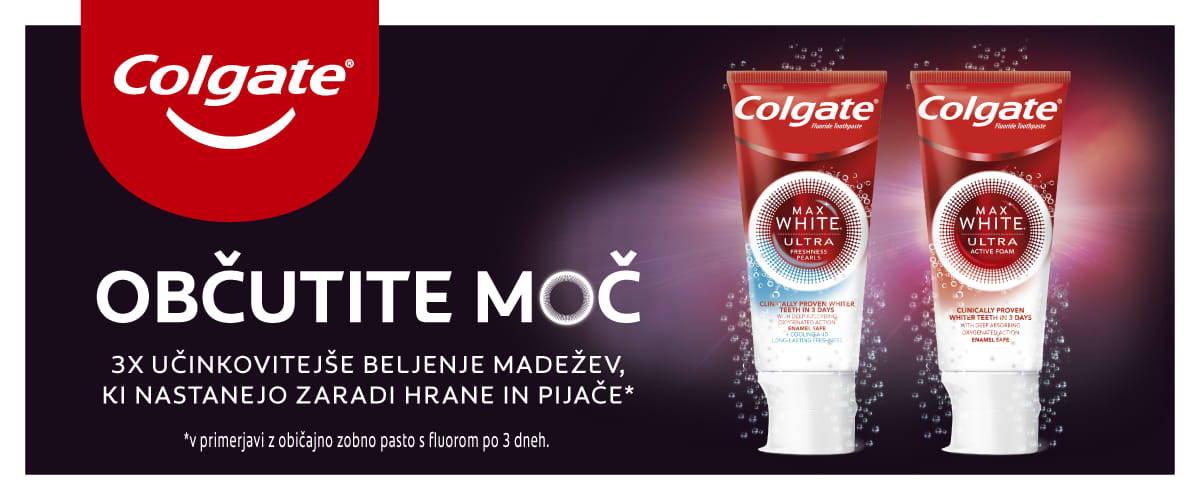 Colgate Zobna pasta Max White Ultra Active Foam, 50 ml