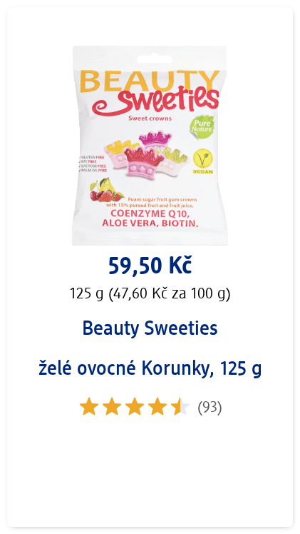 želé ovocné Korunky, 125 g