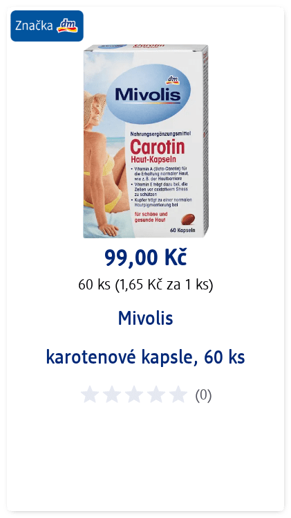 Mivolis karotenové kapsle, 60 ks