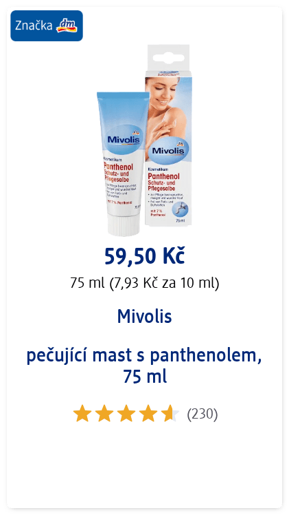 pečující mast s panthenolem, 75 ml
