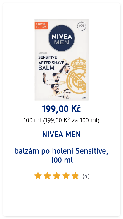 NIVEA MEN balzám po holení Sensitive, 100 ml