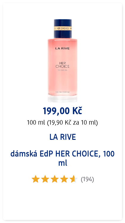 dámská EdP HER CHOICE, 100 ml