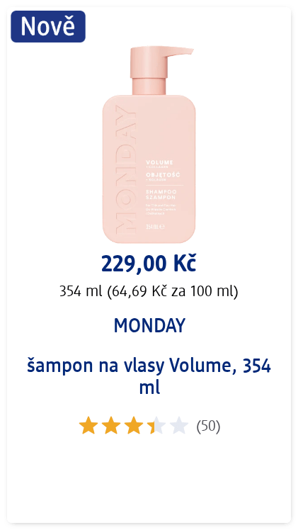 MONDAY šampon na vlasy Volume, 354 ml