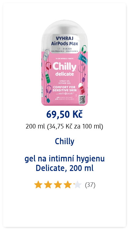 Chilly gel na intimní hygienu Delicate, 200 ml