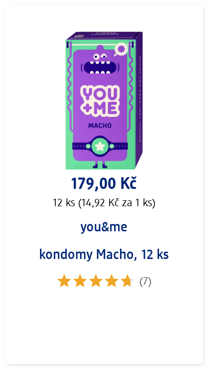 you&me kondomy Macho, 12 ks zdravotnický prostředek