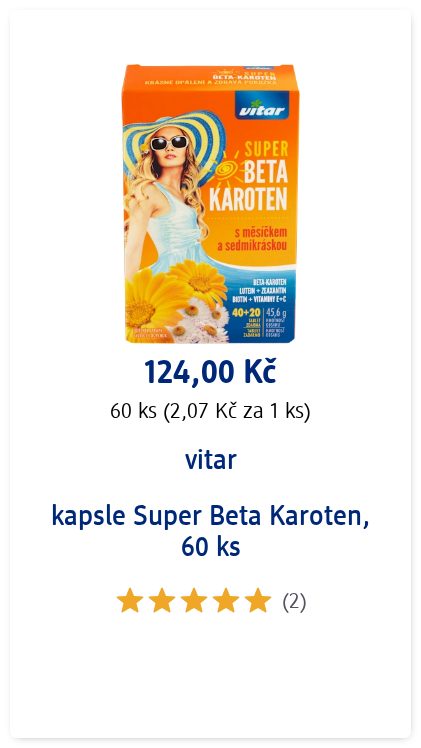 vitar kapsle Super Beta Karoten, 60 ks