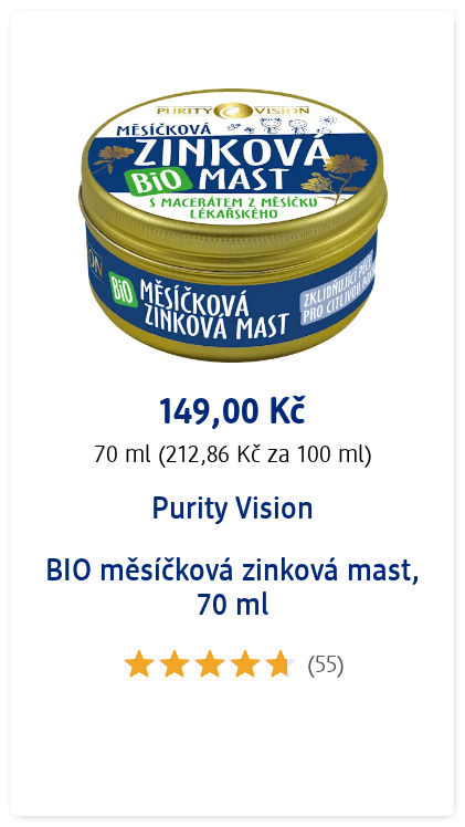Purity Vision BIO měsíčková zinková mast, 70 ml