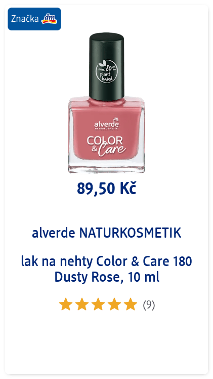 lak na nehty Color & Care 180 Dusty Rose, 10 ml