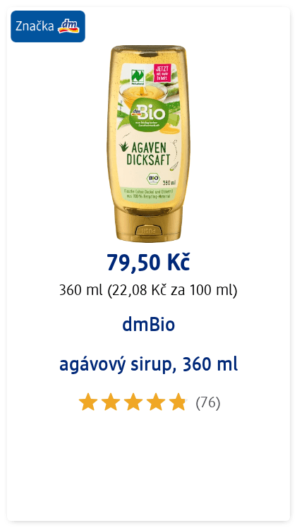agávový sirup, 360 ml