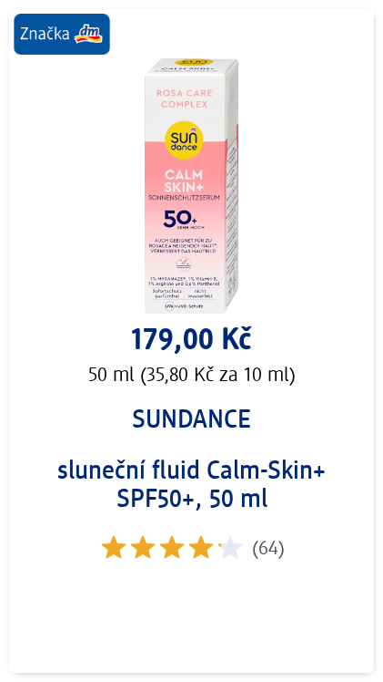SUNDANCE sluneční fluid Calm-Skin+ SPF50+, 50 ml