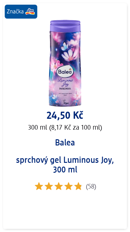 sprchový gel Luminous Joy, 300 ml