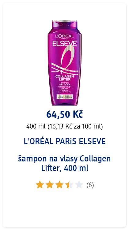 šampon na vlasy Collagen Lifter, 400 ml