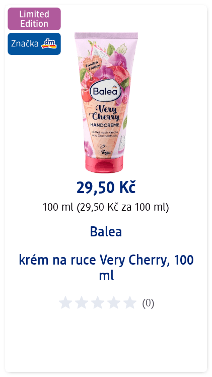 krém na ruce Very Cherry, 100 ml