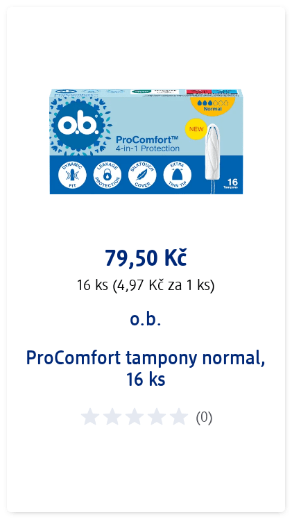 o.b. ProComfort tampony normal, 16 ks