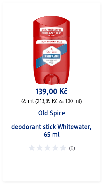 Old Spice deodorant stick Whitewater, 65 ml