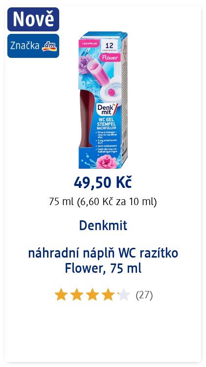 náhradní náplň WC razítko Flower, 75 ml