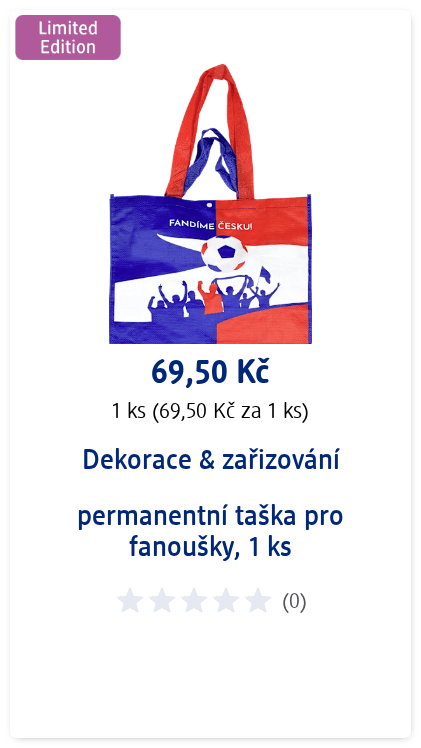 permanentní taška pro fanoušky, 120 g