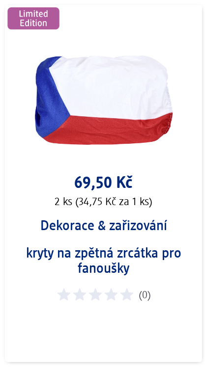 kryty na zpětná zrcátka pro fanoušky