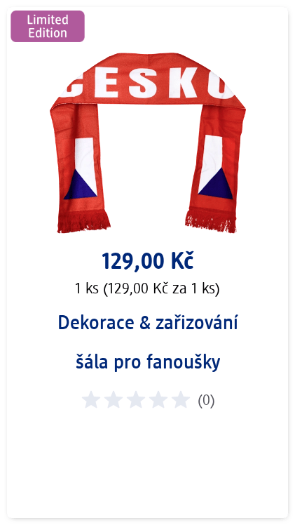 šála pro fanoušky