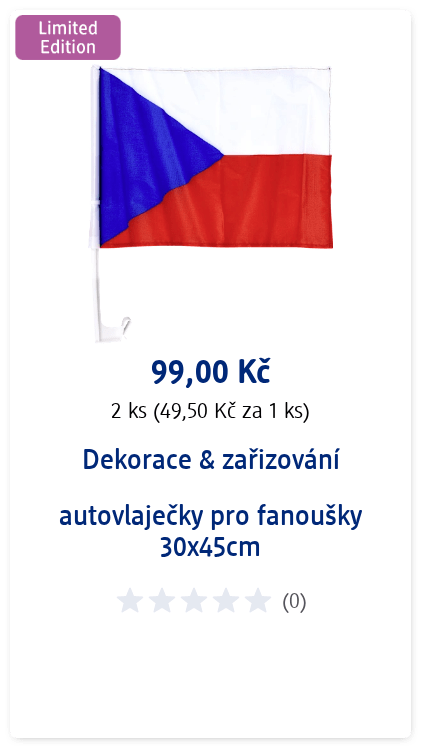 autovlaječky pro fanoušky 30x45cm