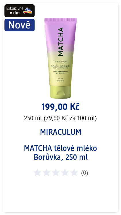 MATCHA tělové mléko Borůvka, 250 ml