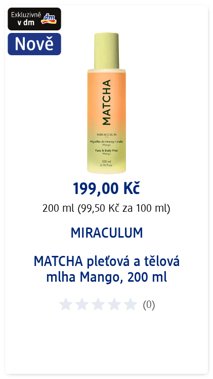 MATCHA pleťová a tělová mlha Mango, 200 ml