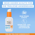 Garnier Ambre Solaire UV-Fluid Fürs Gesicht, LSF 50+ – Extra Leicht, Mit Hyaluron, Für Sensible Haut, 50 Ml