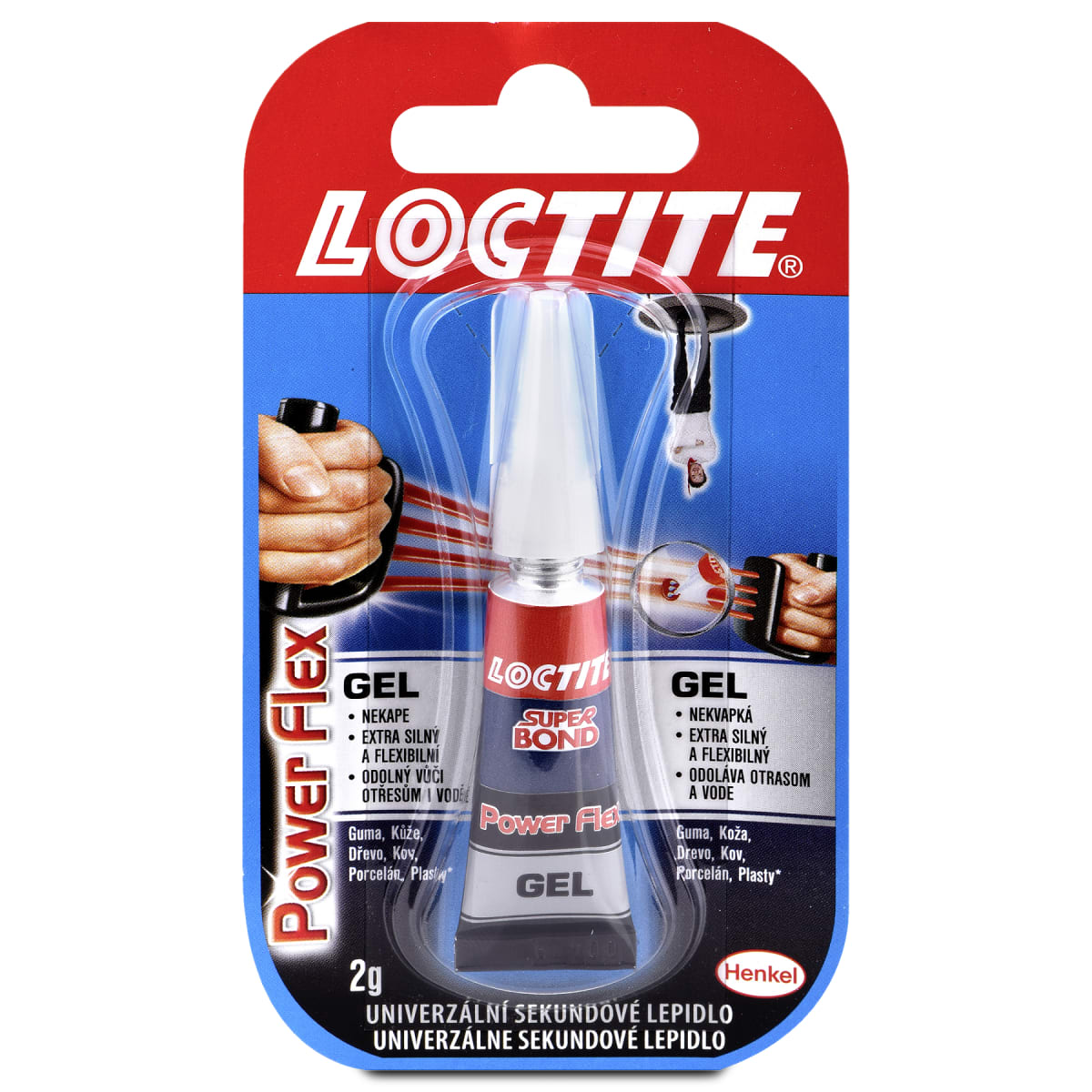 Loctite gelové sekundové lepidlo Super Bond Power flex, 2 g dm.cz