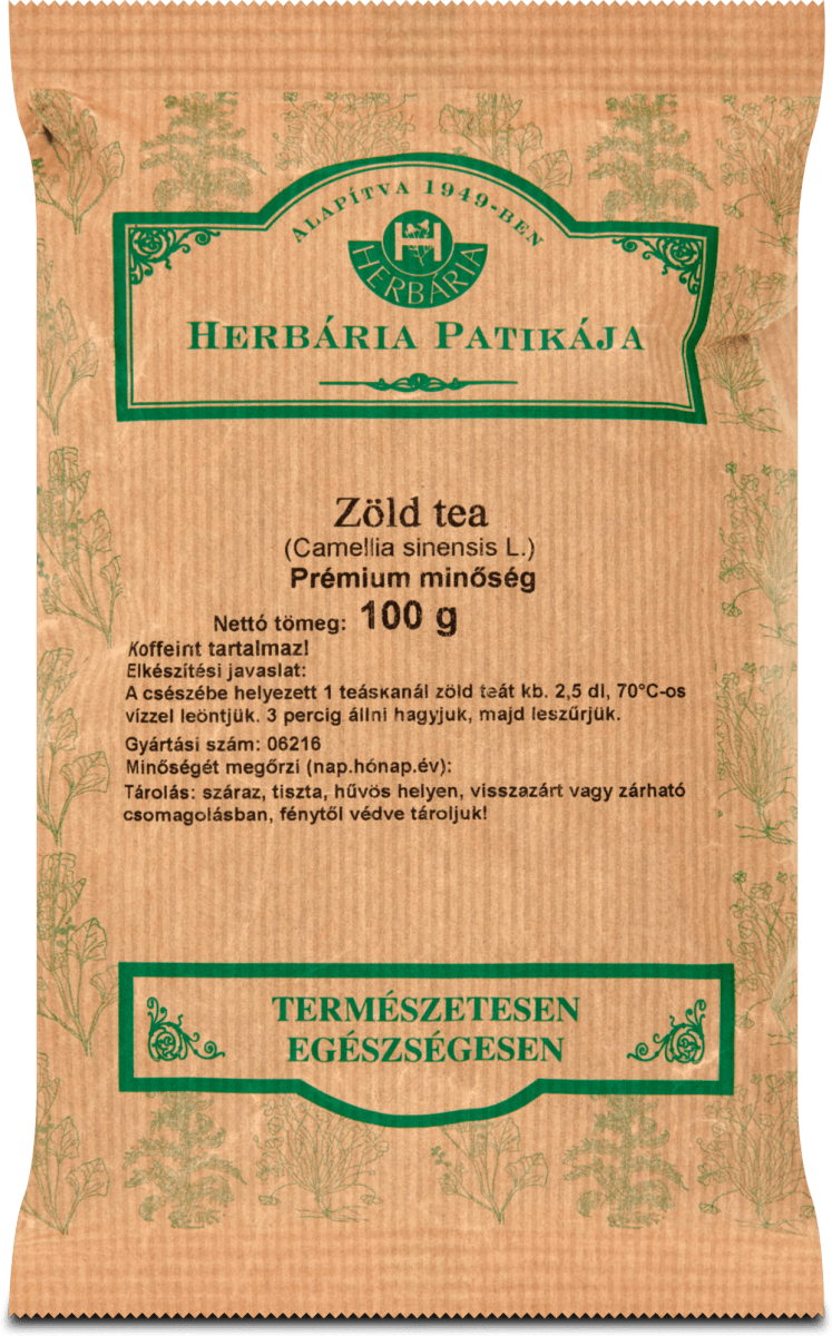 szálas zöld tea)