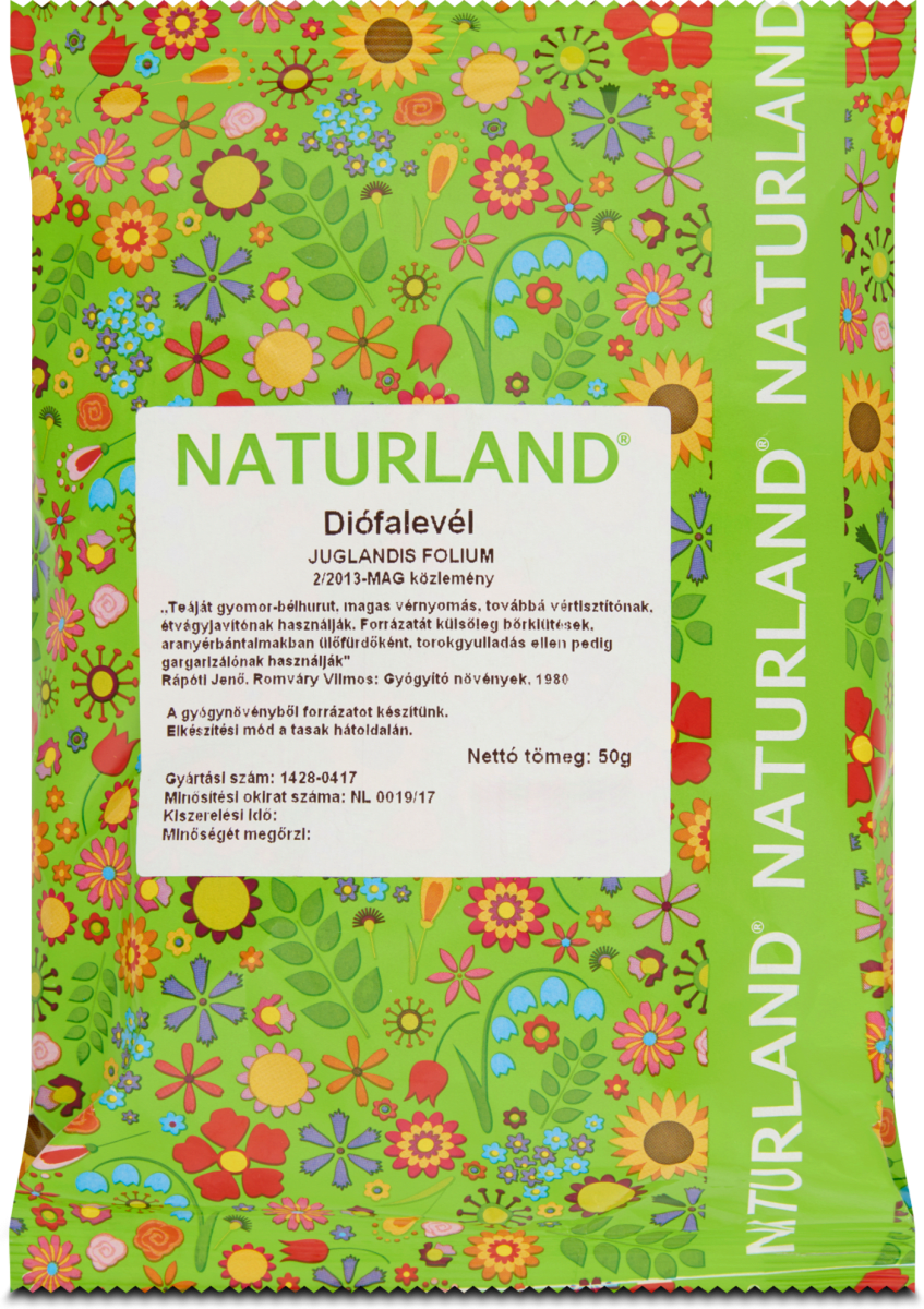 NATURLAND Diófa levél tasakos tea, 50 g dm.hu