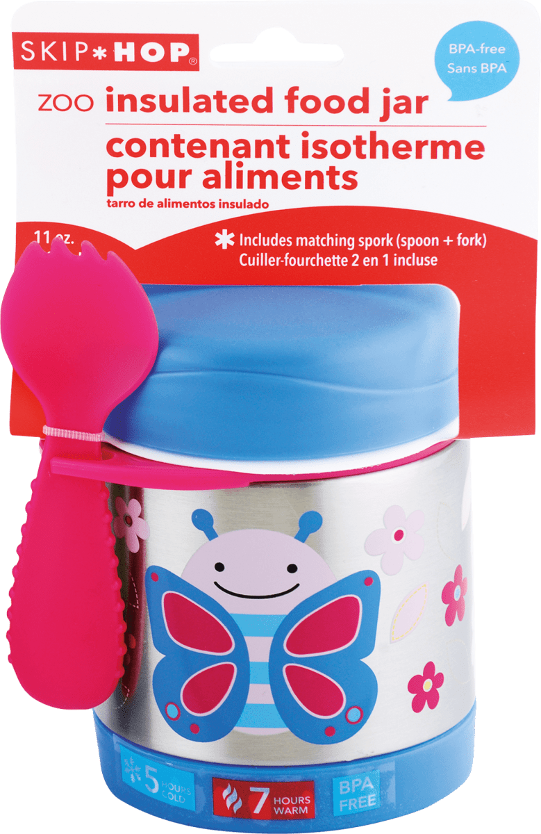 Skip*Hop Termoska na jedlo s vidličkou motýlik Zoo, 1 ks nakupujte vždy výhodne online mojadm.sk