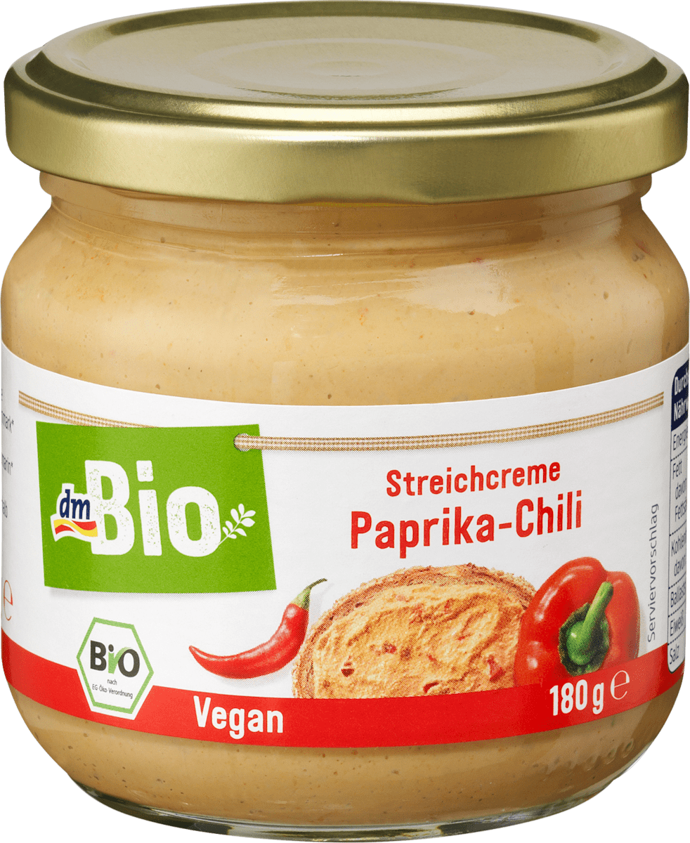 dmBio Aufstrich, Streichcreme PaprikaChili, 180 g dauerhaft günstig