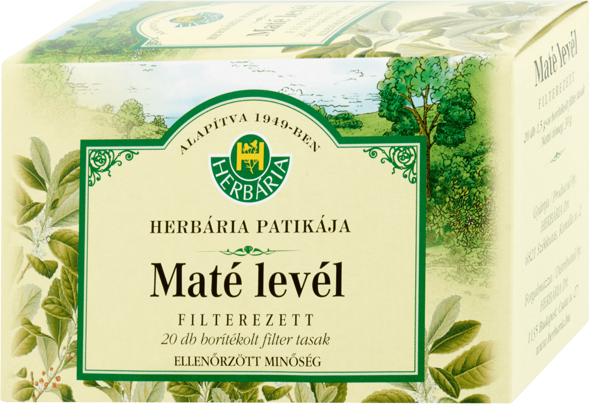 Flavor sector Stable Herbária Patikája Maté levél borítékolt filteres tea, 30 g | dm.hu