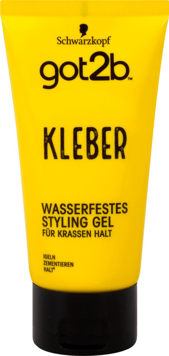 Schwarzkopf got2b kleber wasserfestes Styling Gel, 150 ml dm.at
