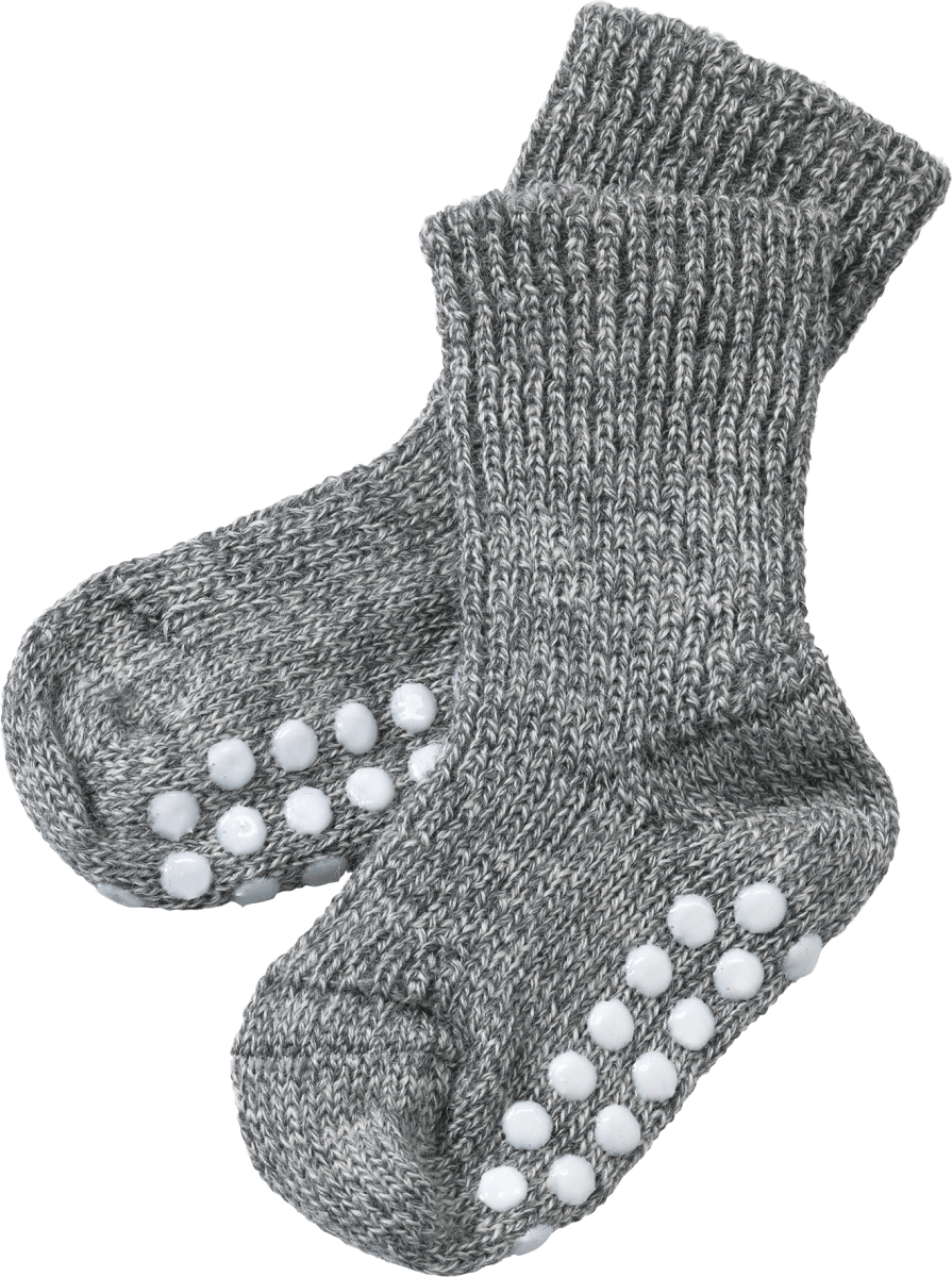 Adorel Baby Socken Anti-Rutsch Hüttenschuhe Gefüttert 2 Paar 